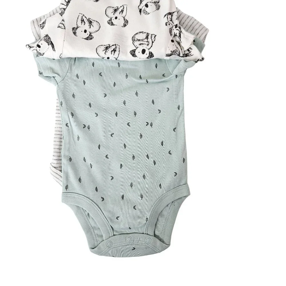 Little Planet By Carter's Organic Cotton Baby Bodysuits 3 Pack 3 Months Adorable